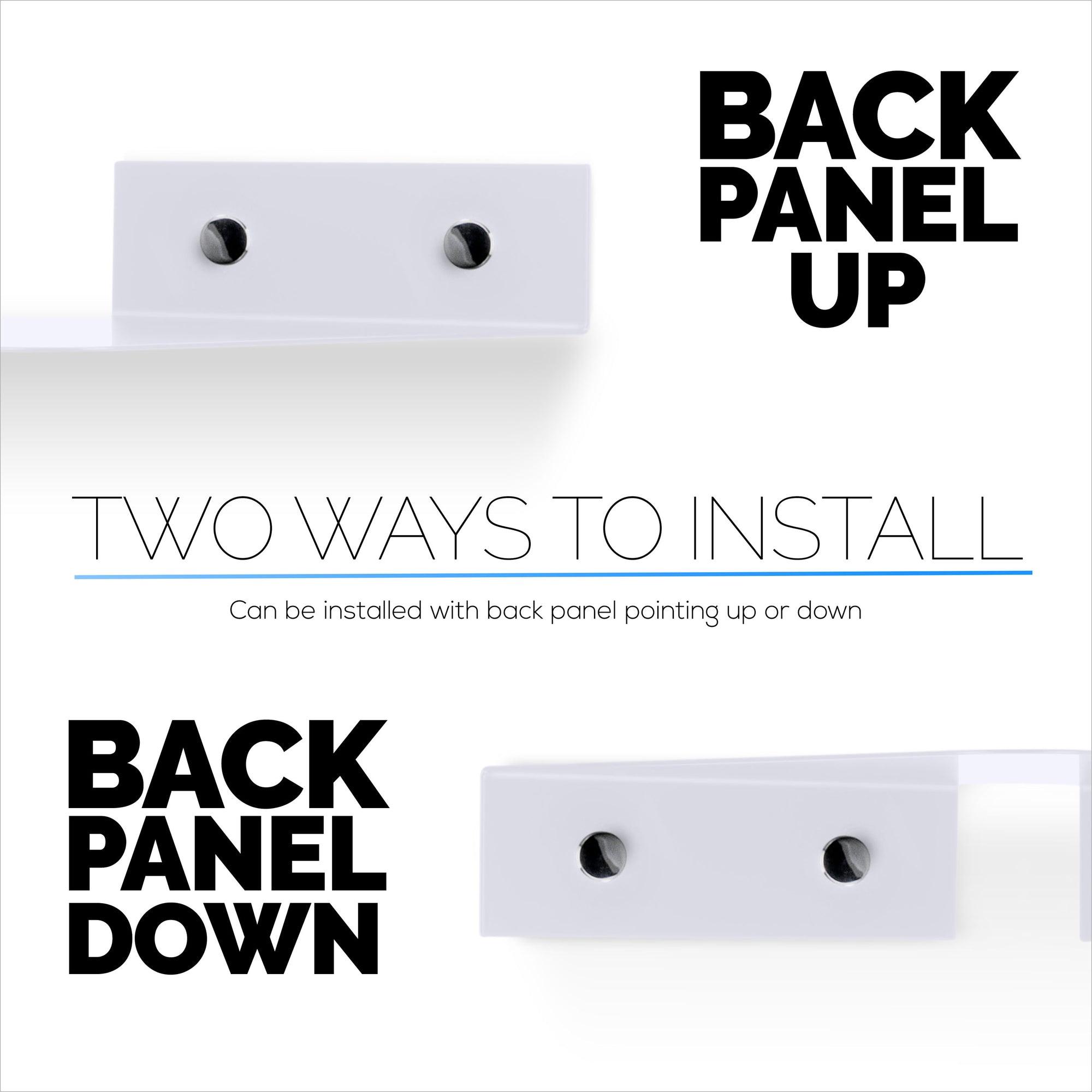 8&quot; Metal Corner Wall Mount Shelf for Baby Monitors, Security Cameras, Sonos Speaker, Also For Wif Routers, Decor, Plants, Router, Photos, Kitchen, Bathroom, Cable Box &amp; More