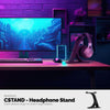 CSTAND - 桌面耳机支架 - 适用于所有游戏和音频耳机的通用设计
