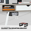 Soporte de montaje debajo del escritorio compatible con Caldigit TS4 Thunderbolt Station 4 - Base que ahorra espacio, fácil de instalar, adhesivo y atornillable, reduce el desorden, libera espacio en el escritorio