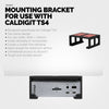 Under Desk Mounting Bracket Compatible with Caldigit TS4 Thunderbolt Station 4 - Space Saving Dock, Easy to Install, Adhesive &amp; Screw-In, Reduce Clutter, Free Desktop Space