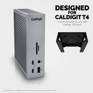Under Desk Mounting Bracket Compatible with Caldigit TS4