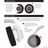 Adaptérový kroužek na sluchátka pro bezdrátovou herní náhlavní soupravu Corsair Virtuoso RGB – pro použití s ​​náhradními kulatými 100mm náušníky Brainwavz