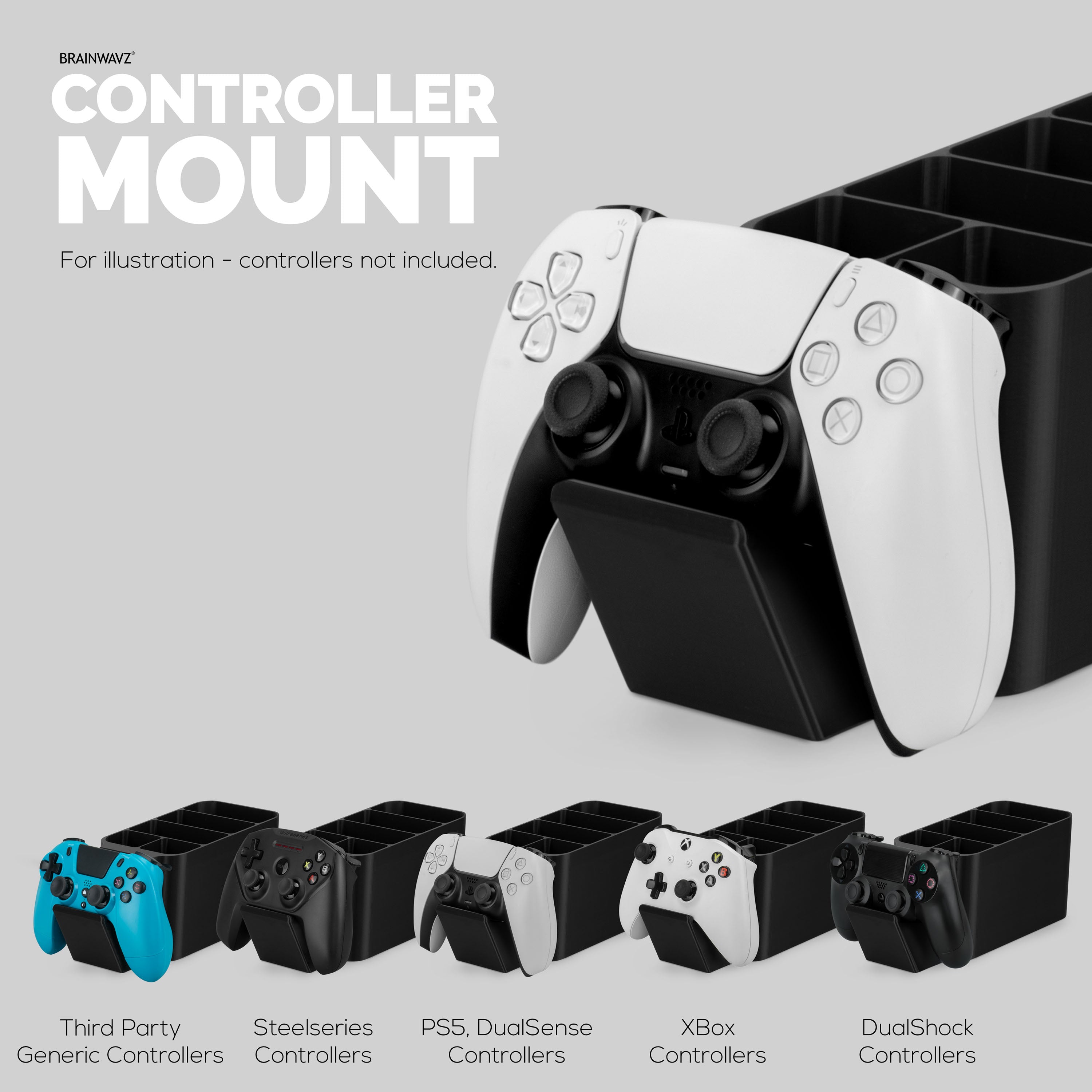 controller aufbewahrung Game Controller & Remote Control Holder Organizer, Ideal for Side Tabl