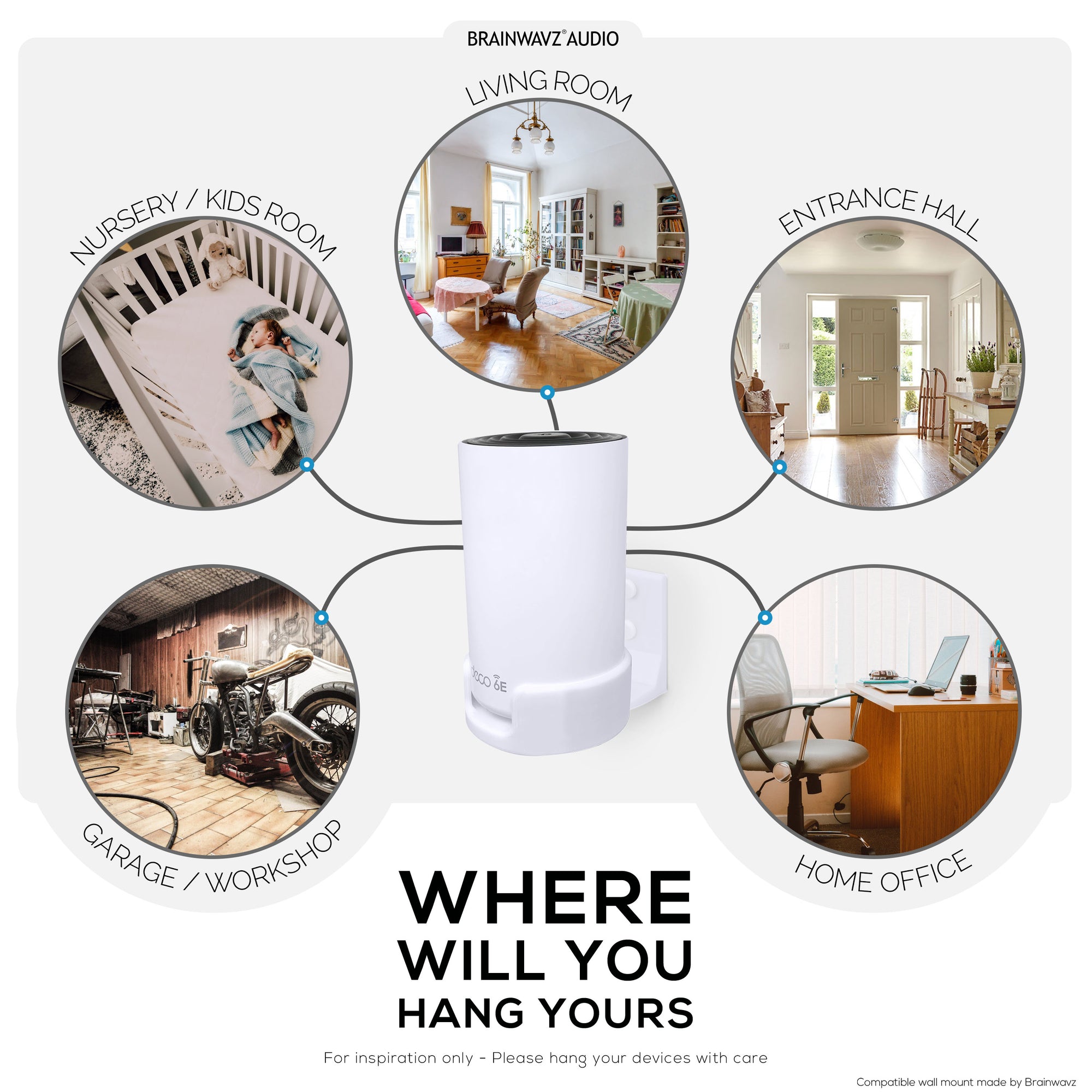 Supporto Parete Per TP-Link Deco XE75, XE75 Pro E X15 - Monta Facile Il Tuo Wi-Fi Mesh Senza Occupare Spazio! - Foto 8