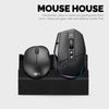 Suporte para mouse de PC duplo para desktop, adequado para jogos pequenos ou grandes e mouses de escritório da Logitech, Razer, Corsair e mais