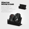 Soporte de escritorio para ratón de PC dual, adecuado para juegos pequeños o grandes y ratones de oficina de Logitech, Razer, Corsair y más