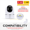 Bezšroubový nástěnný držák pro kameru Eufy T8400X (IndoorCam E220 / S220), silné lepidlo VHB, držák se snadnou instalací, žádný nepořádek, omezení slepých míst a lepší výhled, polička držáku