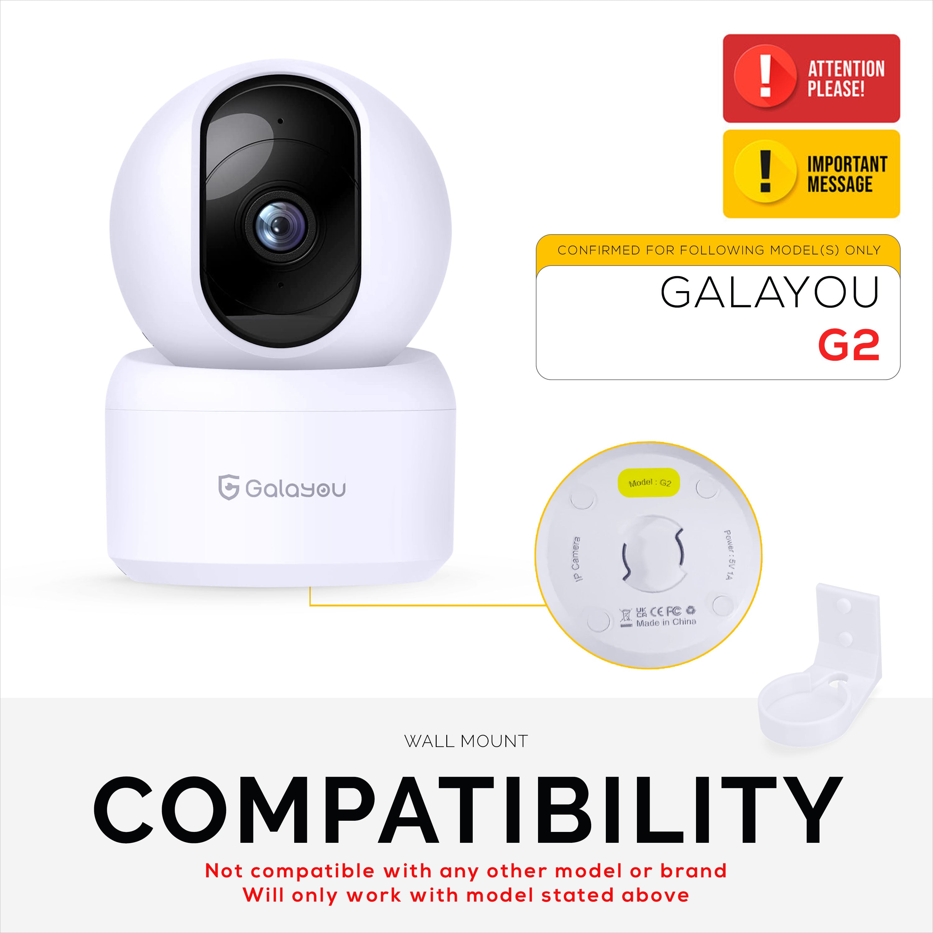 Galayou G2 2K Wifi Indoor Home Security Camera