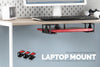 Laptophouder voor onder bureau met lijm en schroeven voor apparaten zoals laptops Macbooks Surface Keyboard Routers Modem Kabelbox Netwerkschakelaar & meer