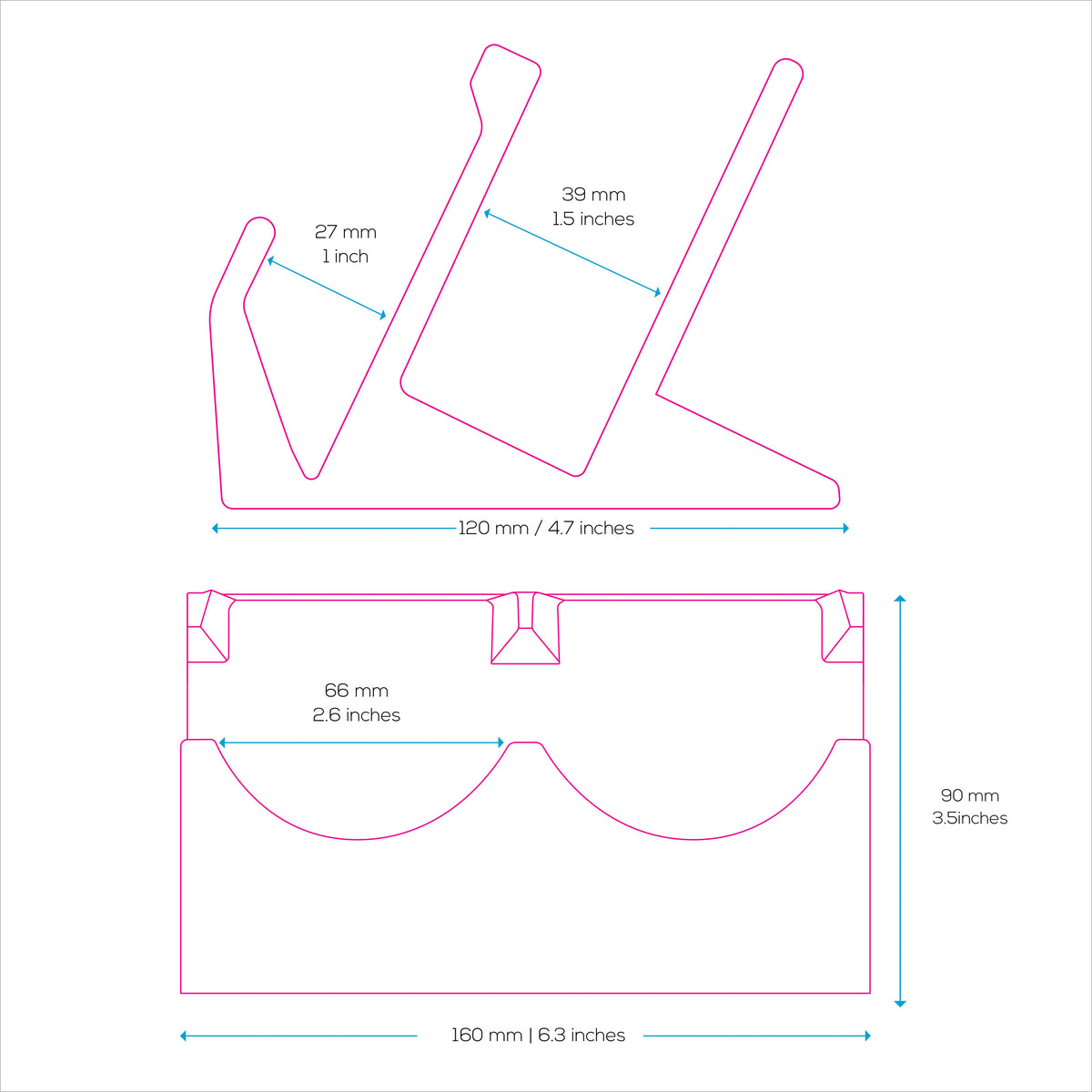 Desktop Keyboard & Dual PC Mouse Stand Holder, Reduce Clutter, Organiz ...