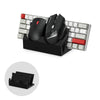 Держатель подставки для настольной клавиатуры и двойной мыши для ПК, уменьшает беспорядок, лучше организует ваш стол, подходит для клавиатуры и мыши любого размера (DK03)
