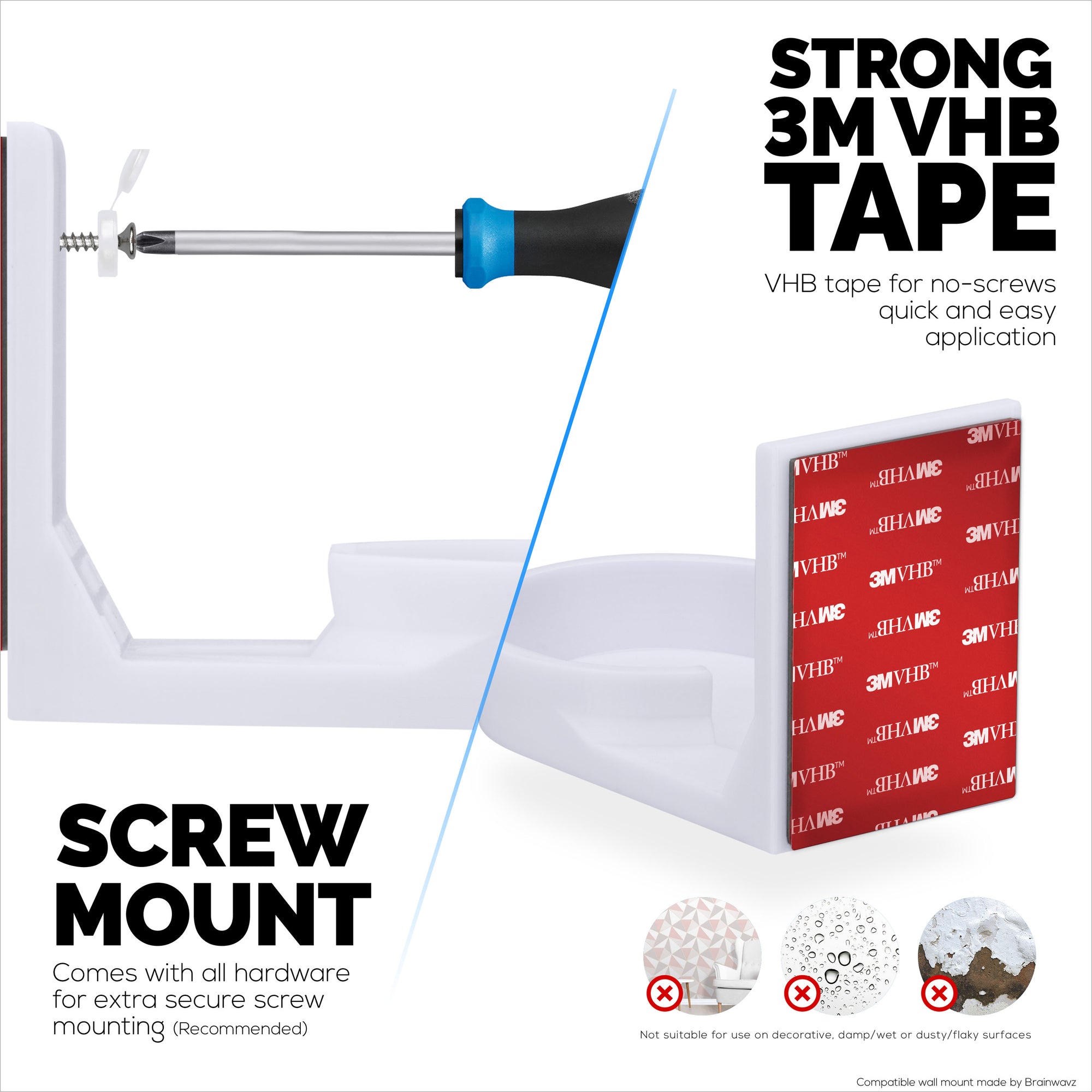 Wall Mount For Mubview PK320 Pet &amp; Baby Indoor Baby Monitor Pet Security Camera - Easy to Install, Reduce Blind Spots &amp; Clutter