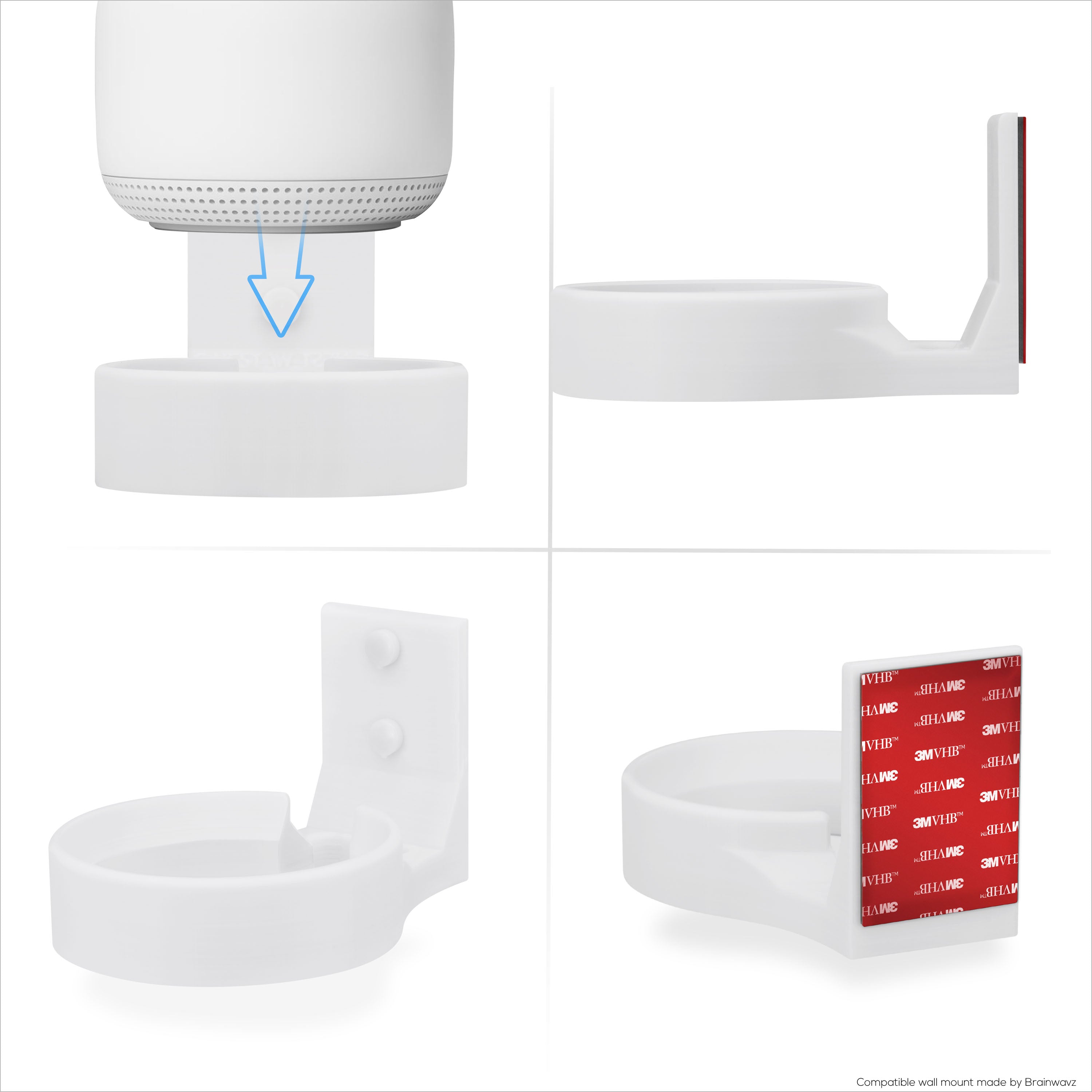 Google Mesh Router Rack Mount Kit Wall Mount for Google Nest Wifi router and Access point WIFI mesh ...