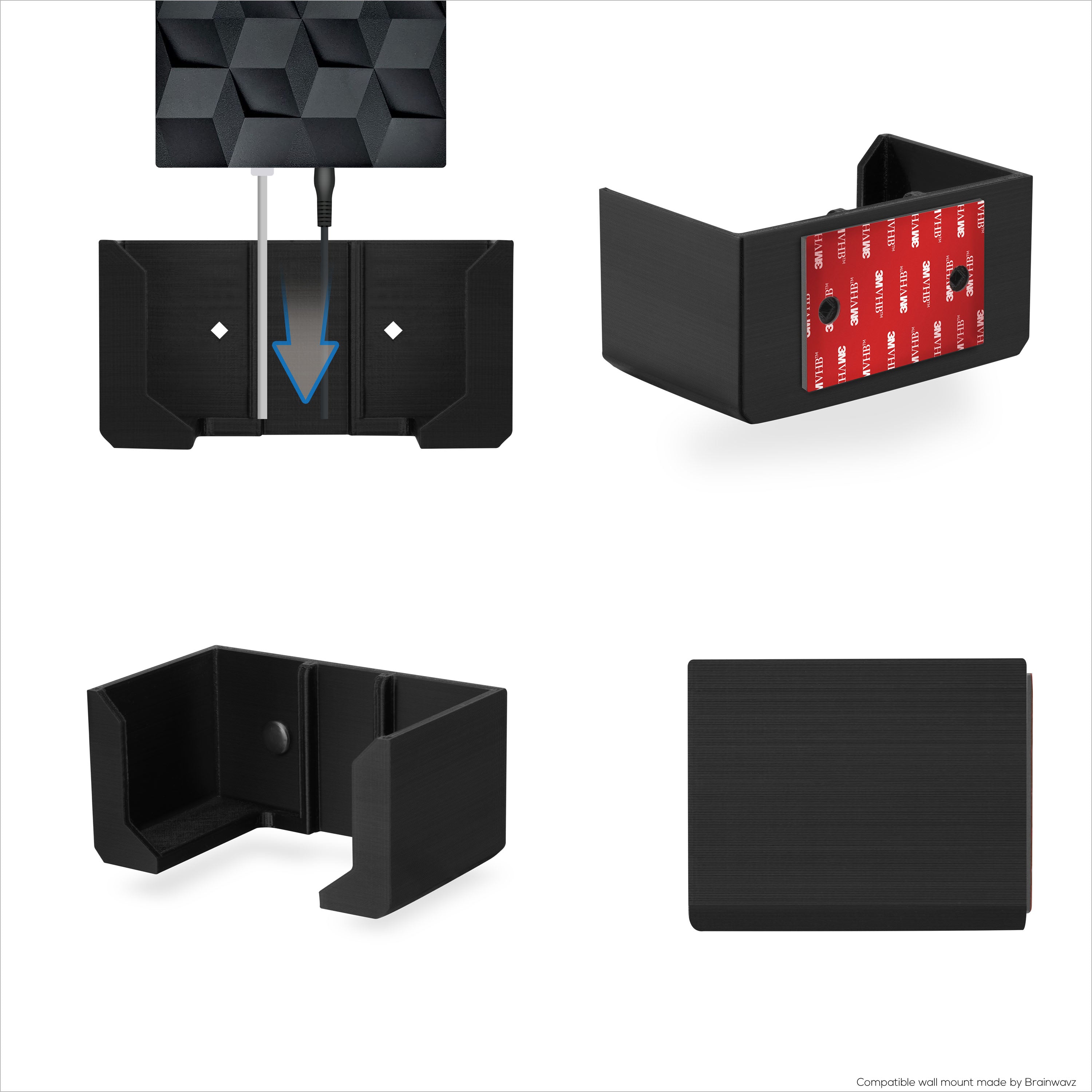 Google Mesh Router Rack Mount Kit Wall Mount for Netgear Nighthawk MK62 WIFI mesh routers - Brainwavz Audio