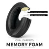 <transcy> Protetores de ouvido de espuma com memória para fones de ouvido - Oval - Couro de pele de carneiro </transcy>