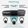 Náhradní náušníky ProStock ATH M50X & M Series – tvar na míru s paměťovou pěnou – Micro Suede