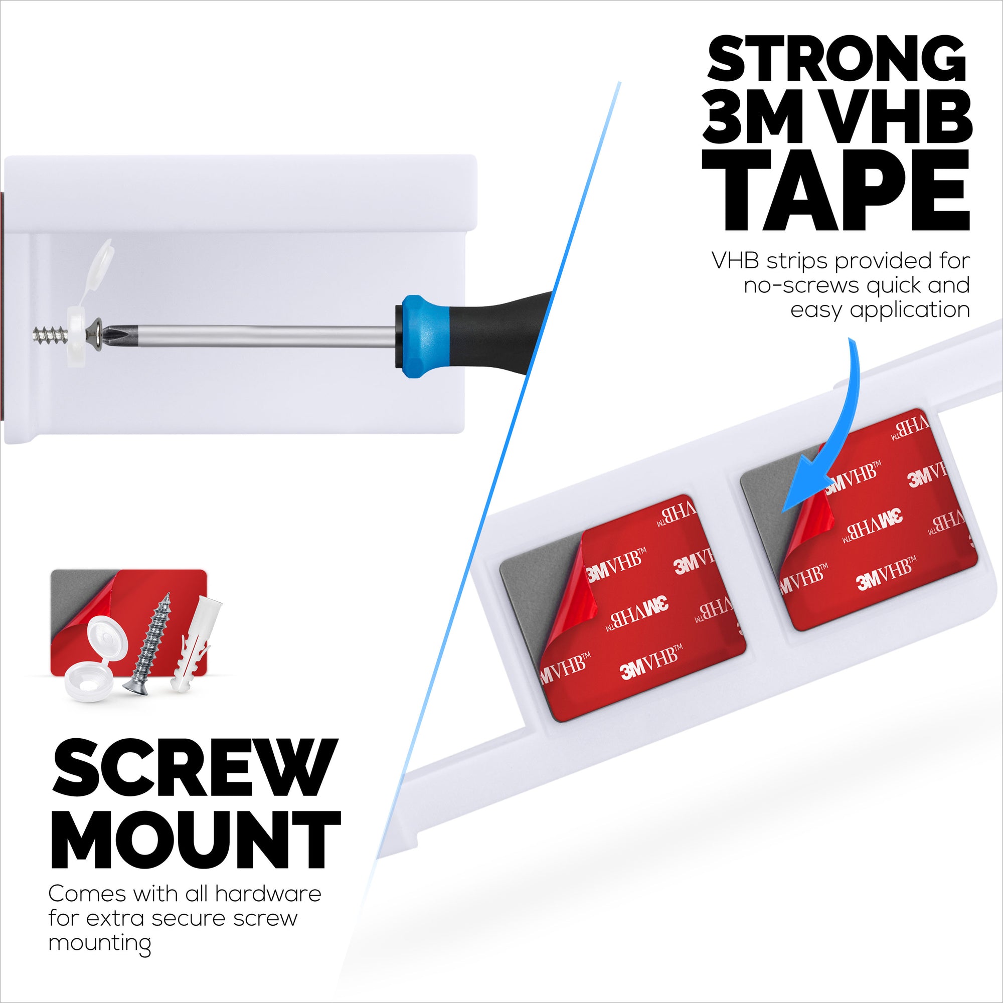 Drill Free Small Wall Mount Shelf For Security Cameras, Baby Monitors, Speakers, Routers, Plants &amp; More, Strong Adhesive