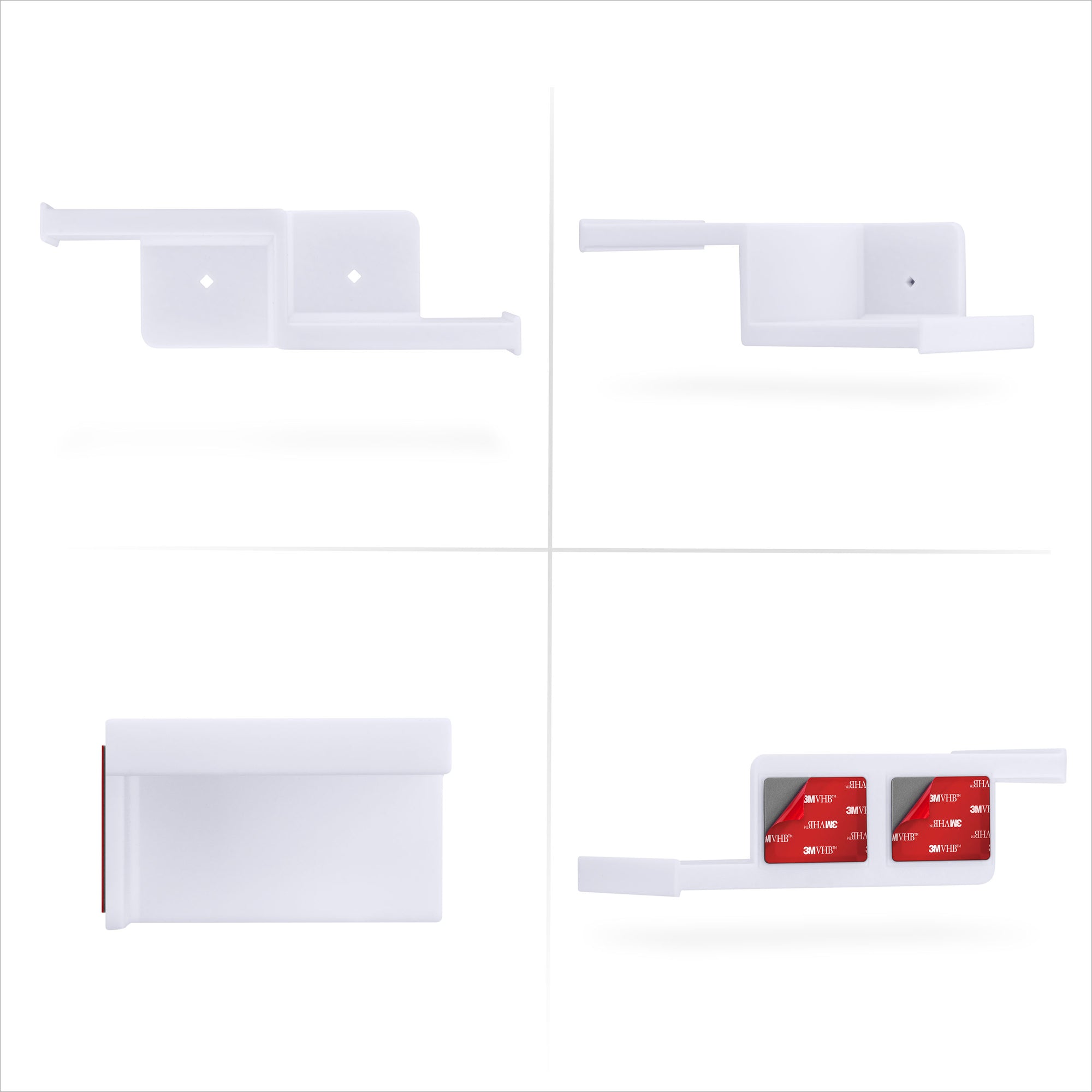 Drill Free Small Wall Mount Shelf For Security Cameras, Baby Monitors, Speakers, Routers, Plants &amp; More, Strong Adhesive