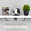 Adhesive Under Desk Laptop Holder Mount, Upto 1.9” / 48mm Thick, For Laptops Macbook Routers Surface iPads Tablets &amp; More