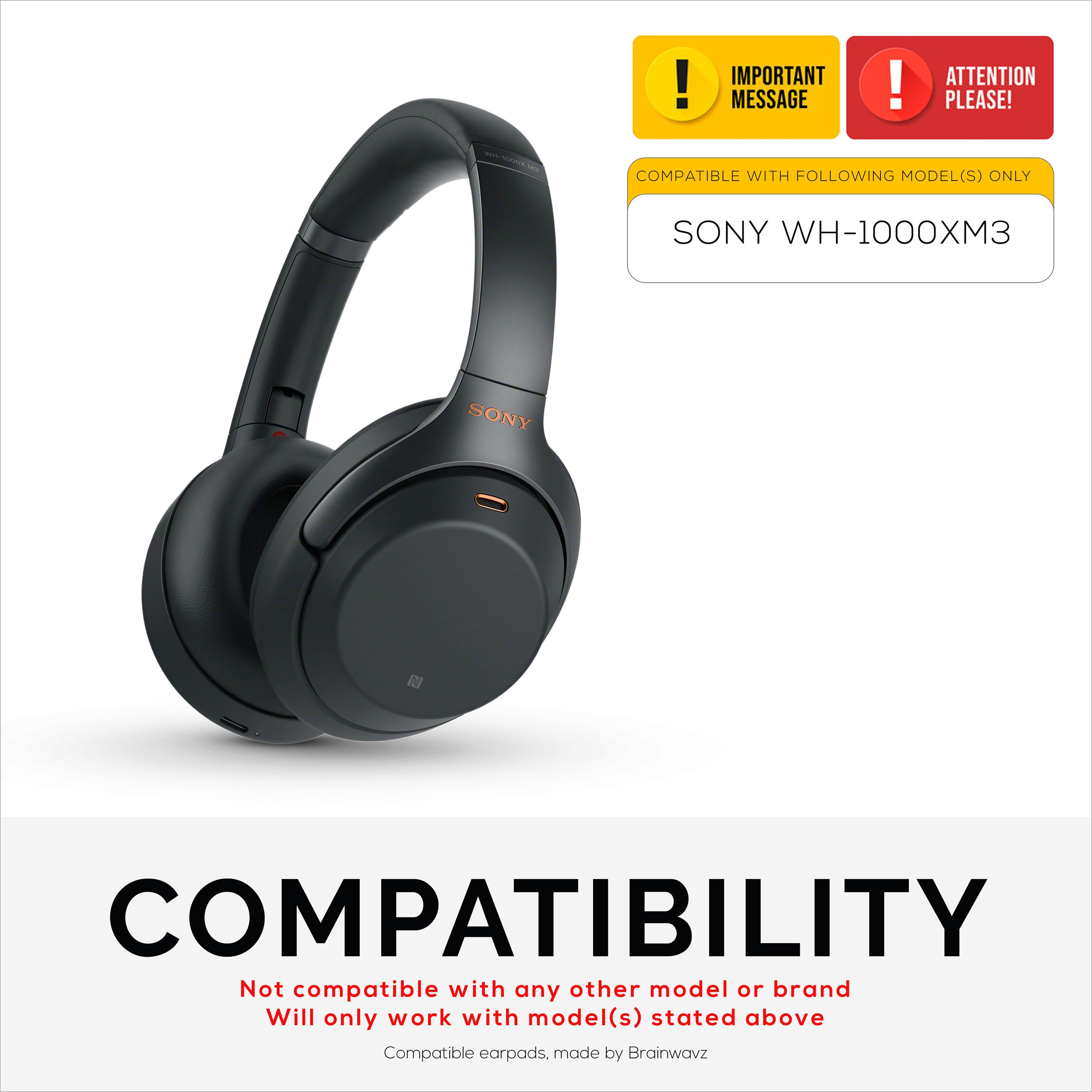 Wireless Noise Cancelling Headphones, WH-1000XM3