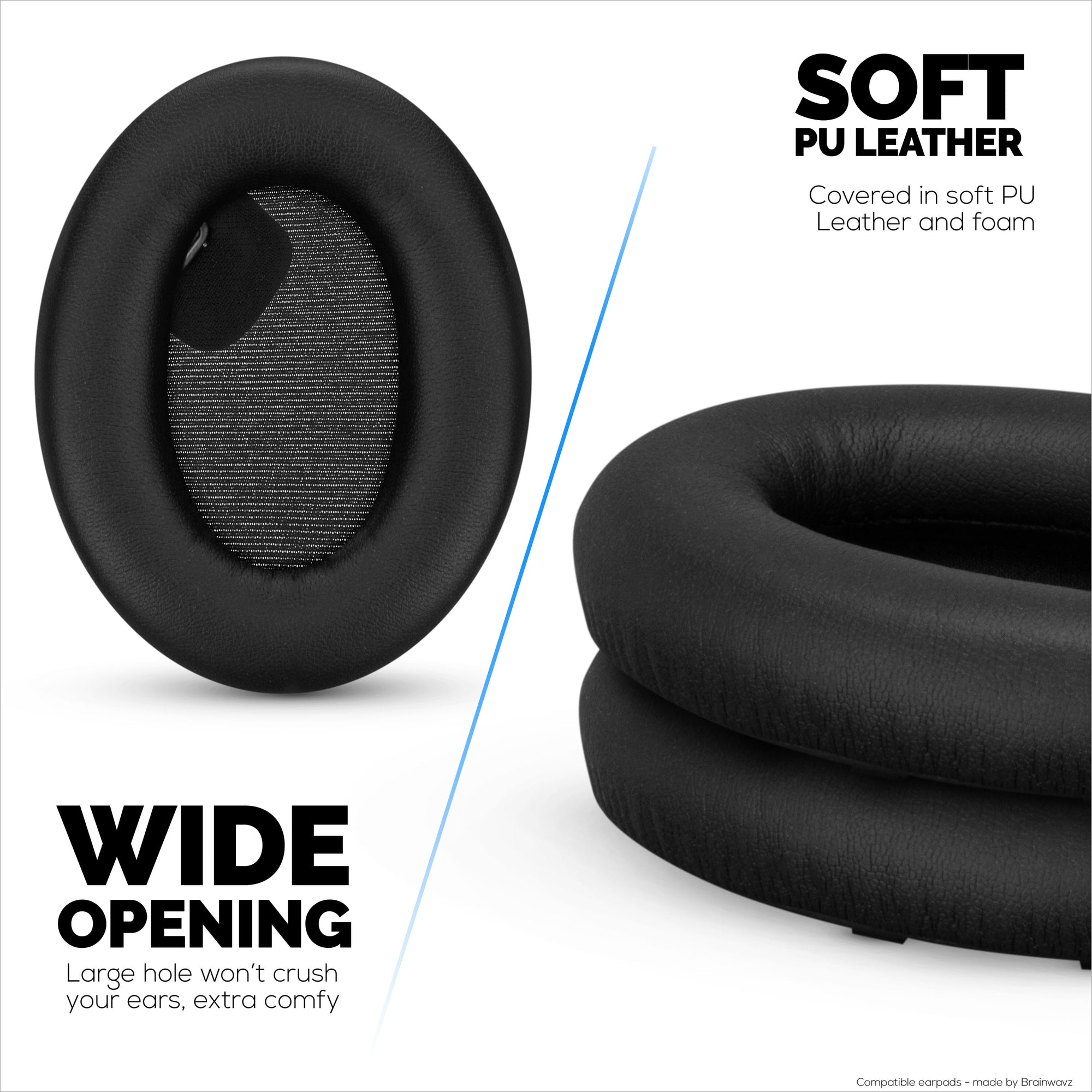 Sony WH-1000XM4 Replacement Earpads - Soft PU Leather &amp; Memory Foam Ear Pad Cushions For Extra Comfort, Easy &amp; Quick Installation