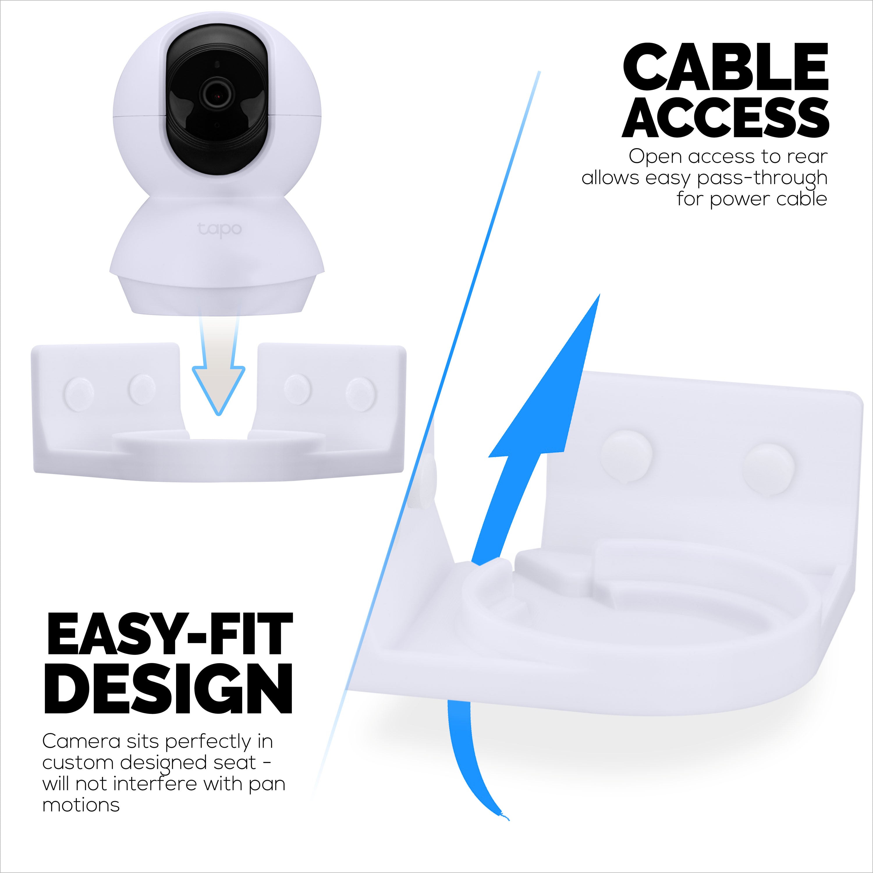 Supporto Da Parete Per Baby Monitor - Compatibile Con TP-Link Tapo, EZVIZ, Reolink, Imou | Montaggio Regolabile 180° - Foto 8