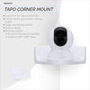 מתקן קיר פינתי עבור Tapo Pan/Tilt C200/C210 מצלמה פנימית לחיות מחמד ותינוקות, תושבת למחזיק מצלמות אבטחה, הפחתת נקודות עיוורות ובלגן, דבק והרכבה בהברגה