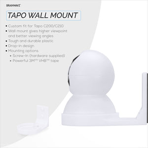 Wall Mount for Tapo Pan/Tilt C200/C210 Pet & Baby Indoor Camera - Brainwavz  Audio
