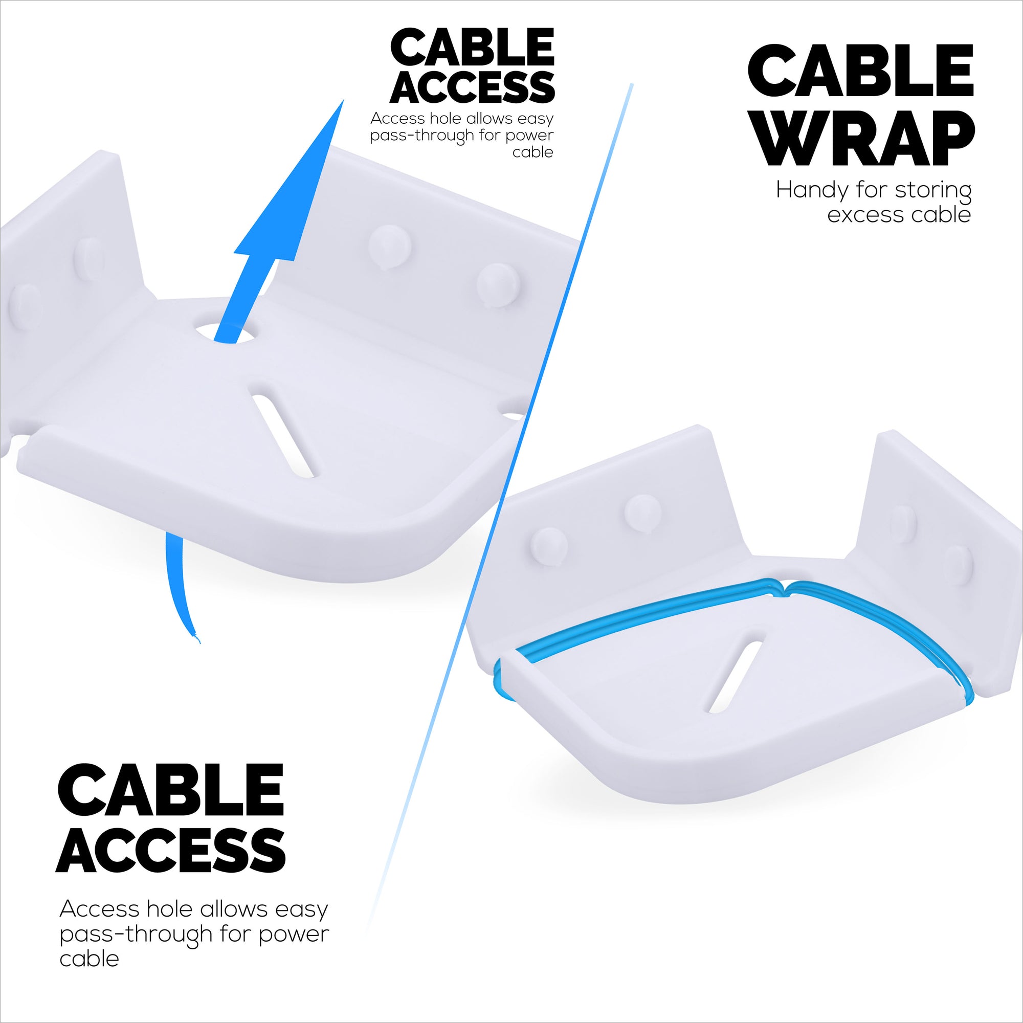 Tilted Corner Baby Monitor &amp; Security Camera Wall Mount Holder Compatible with Wansview, Blink, TP Link, Ring &amp; More (CRN04)