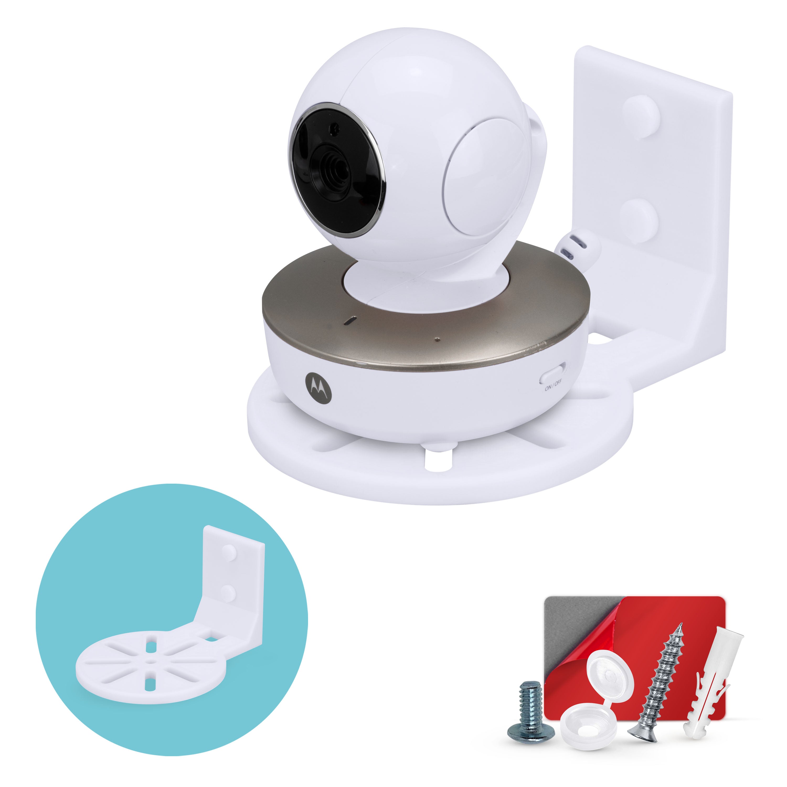 Corner Wall Mount For YI Home (3 Pack) Security Camera - Adhesive Hold -  Brainwavz Audio