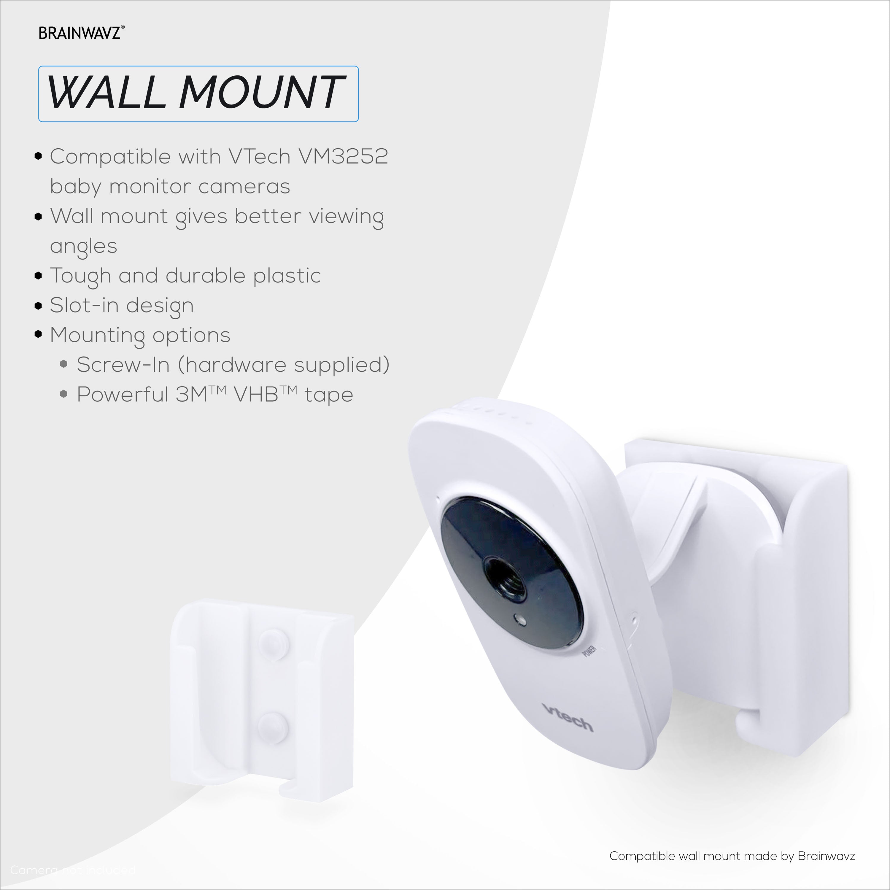 Support mural pour caméra de sécurité VTech VM3252 - Brainwavz Audio