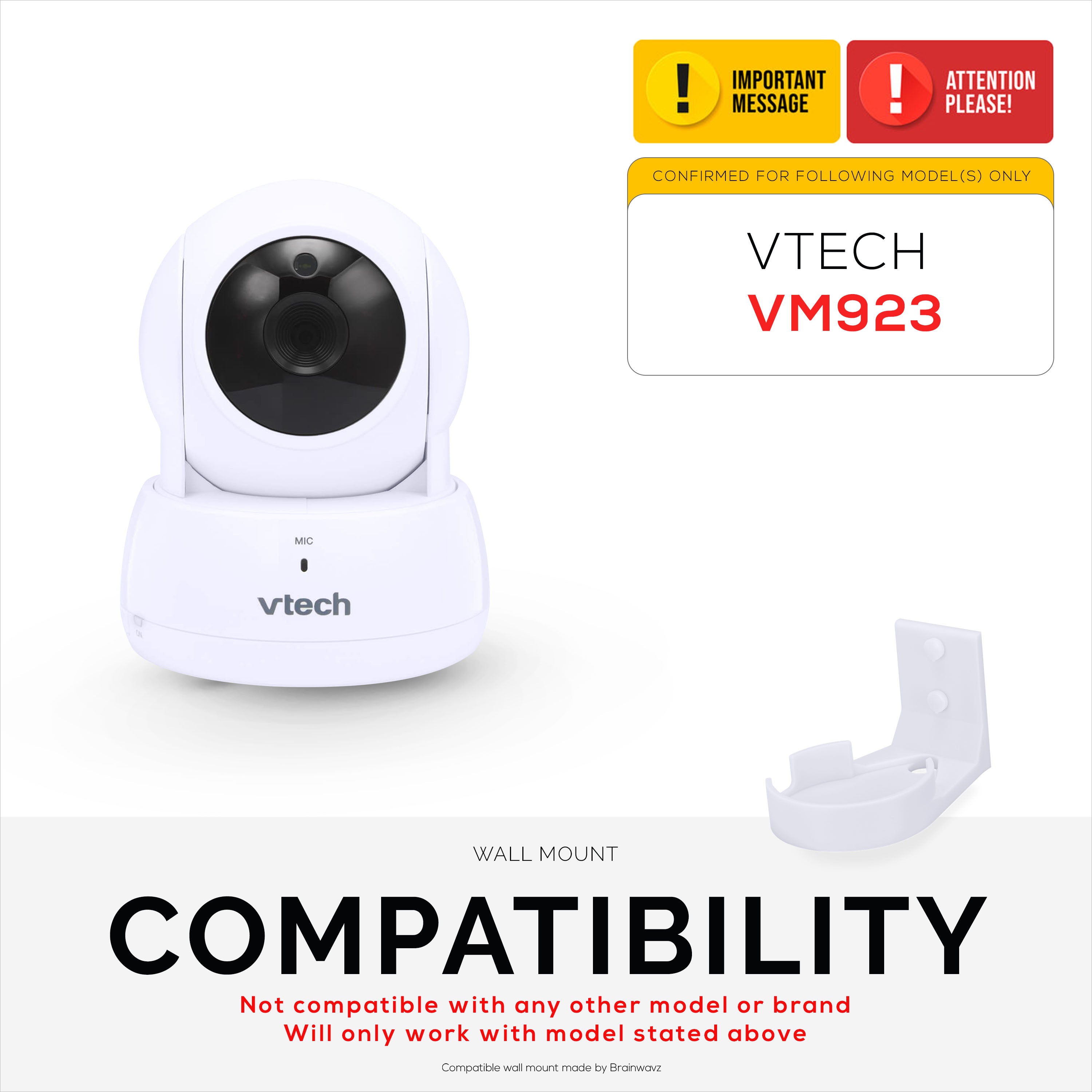Support de montage flexible pour caméra de sécurité Vtech Baby Moni