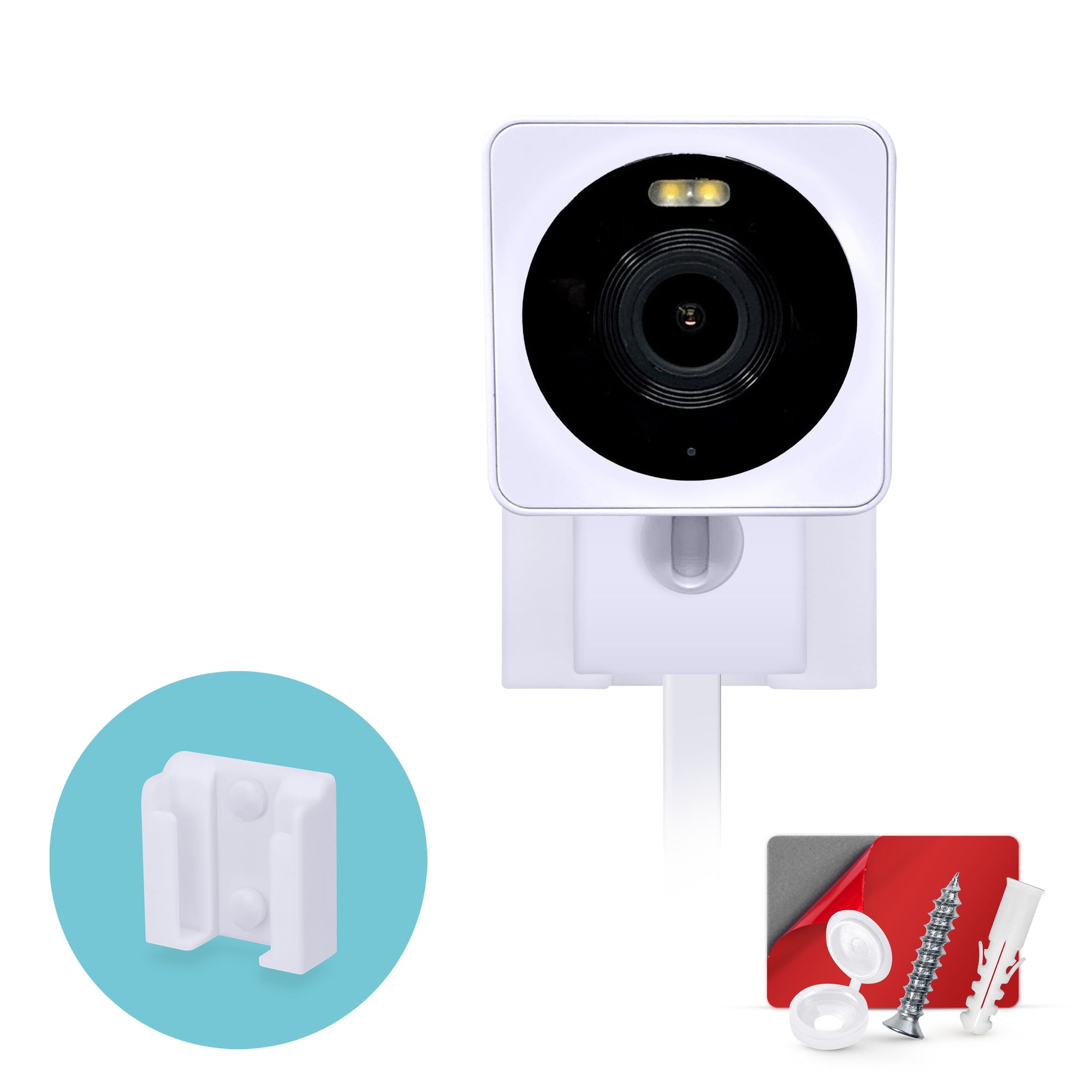 Wall Mount for WYZE Cam OG Indoor/Outdoor 1080p Wi-Fi Camera, Security Camera Holder Bracket, Reduce Blind Spots & Clutter