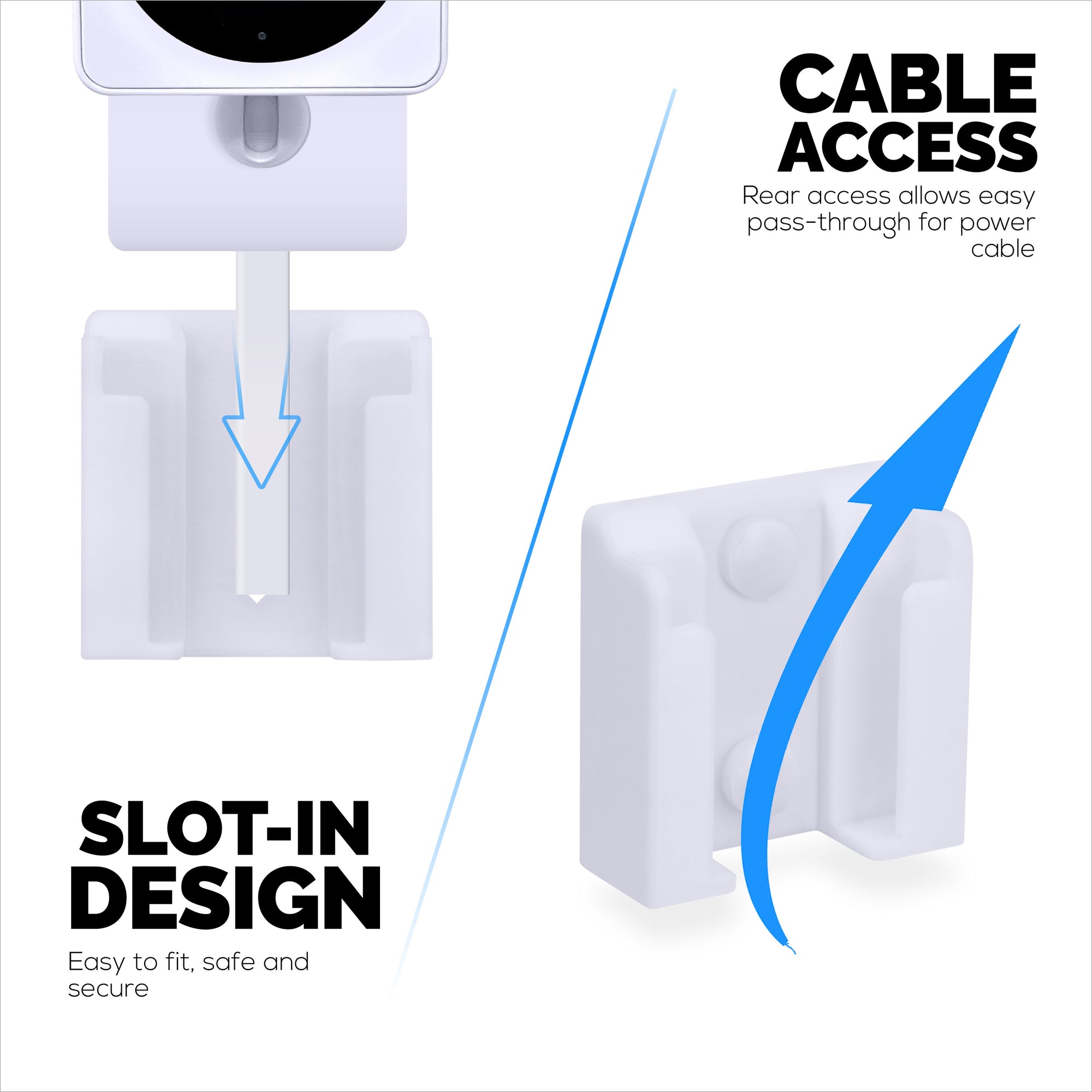 Wall Mount for WYZE Cam OG Indoor/Outdoor 1080p Wi-Fi Camera, Security Camera Holder Bracket, Reduce Blind Spots &amp; Clutter