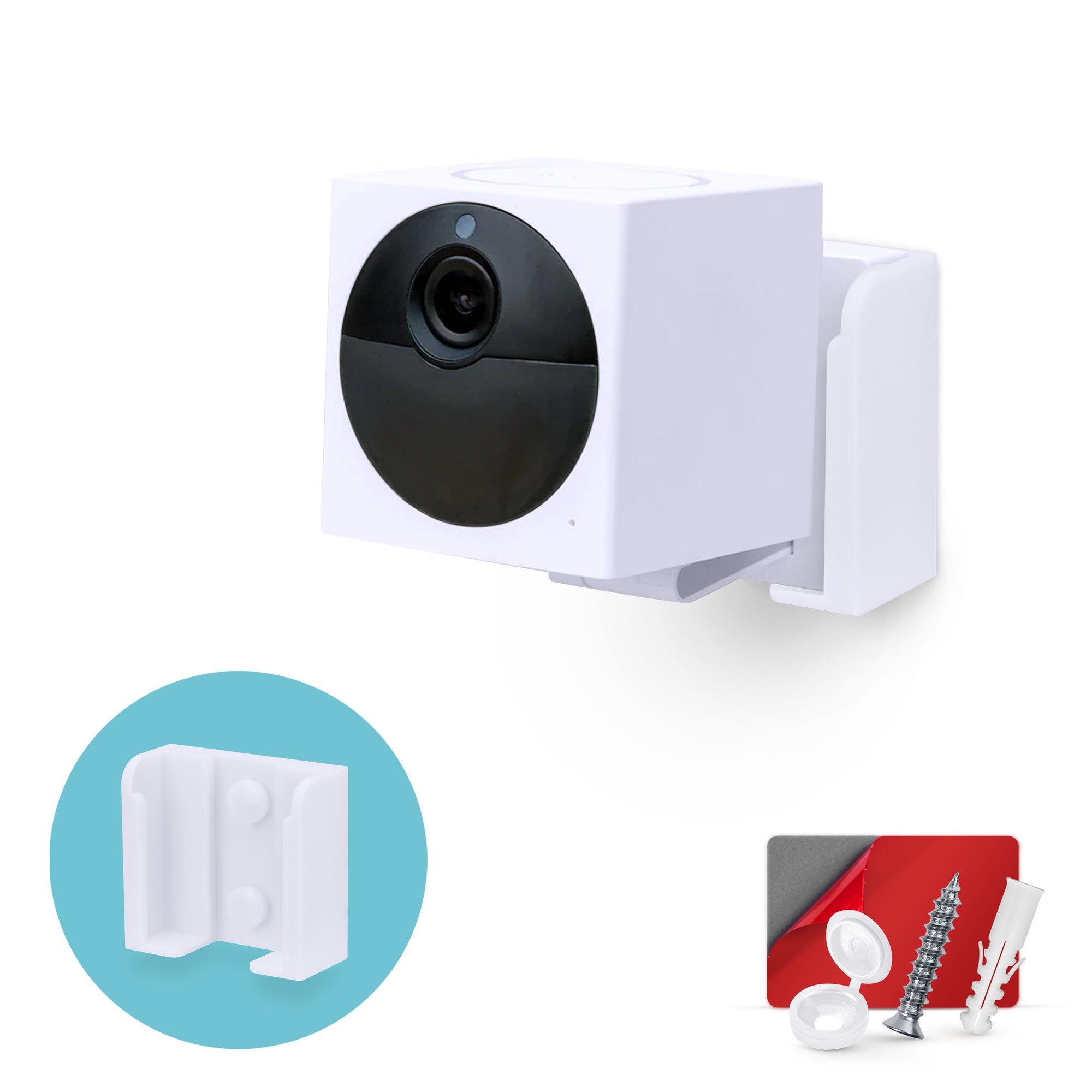 Wall Mount For Wyze Cam Outdoor v2 Security Camera, Easy to Install Holder Bracket, Reduce Blind Spots & Clutter