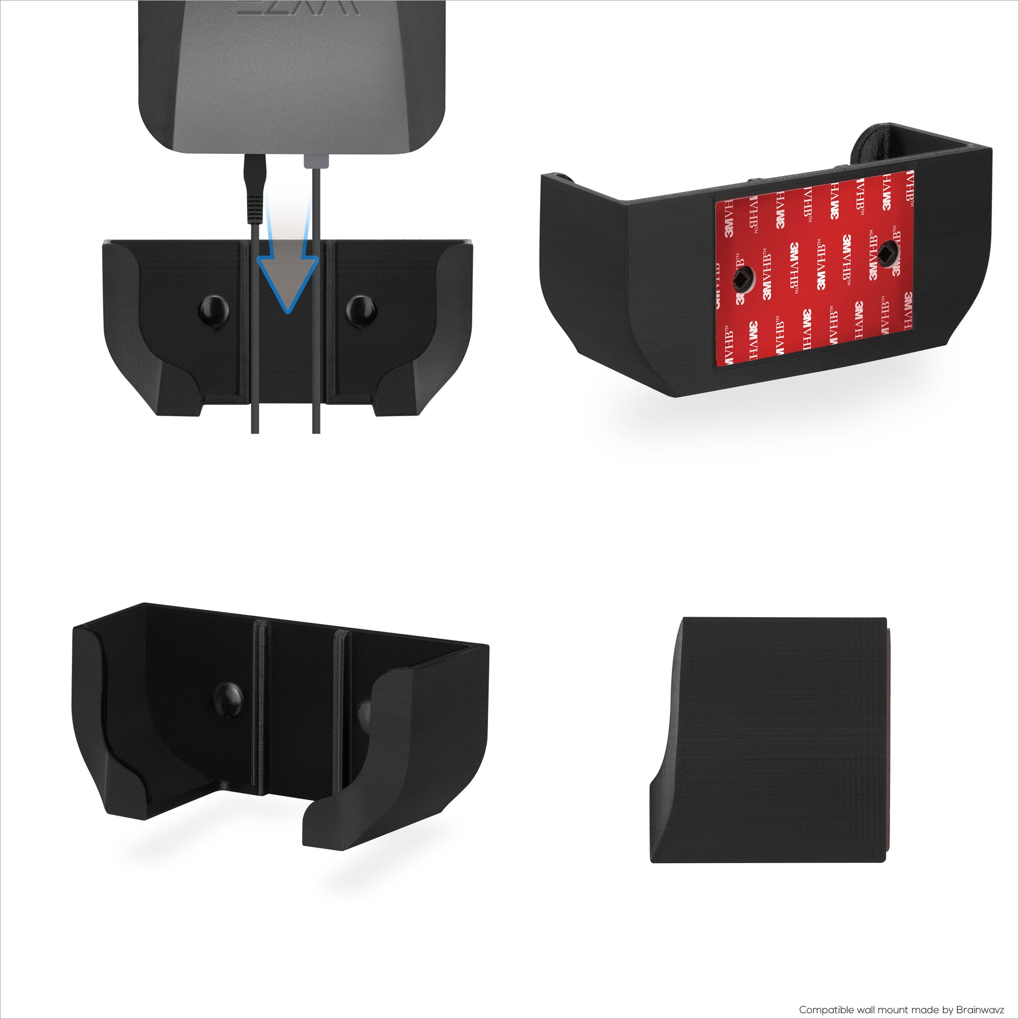 Wall Mount Compatible with Wyze PRO (AXE5400) Mesh Router Wi-Fi 6E Tri-Band, Easy to Install Holder Bracket, Reduce Interference &amp; Clutter