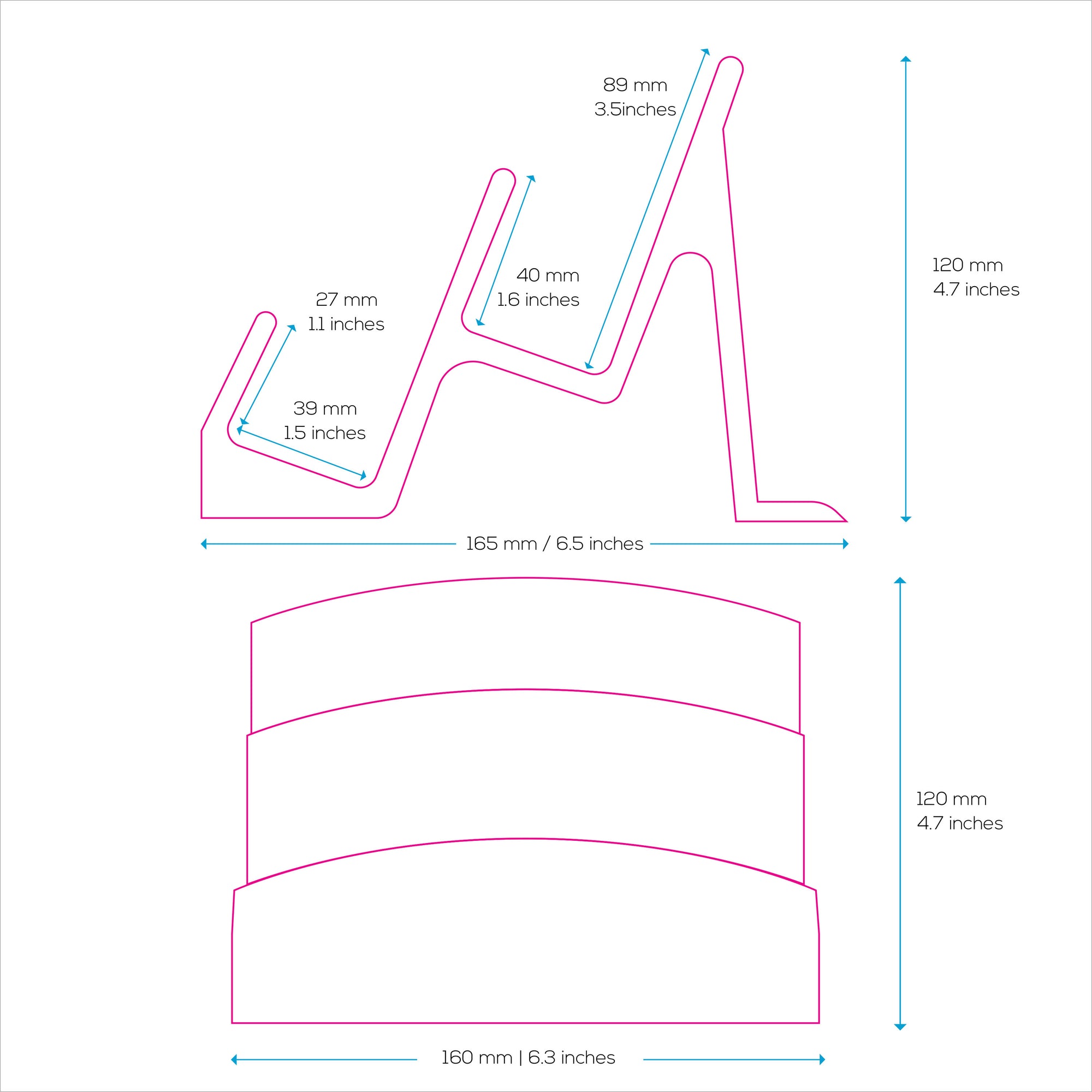 Dual Desktop Keyboard Stand &amp; Holder, Organize Your Desk, Reduce Clutter, Suitable for All Size Keyboards (DK01)