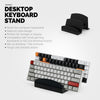 Support et support pour clavier de bureau double, organisez votre bureau, réduisez l'encombrement, convient aux claviers de toutes tailles (DK01)