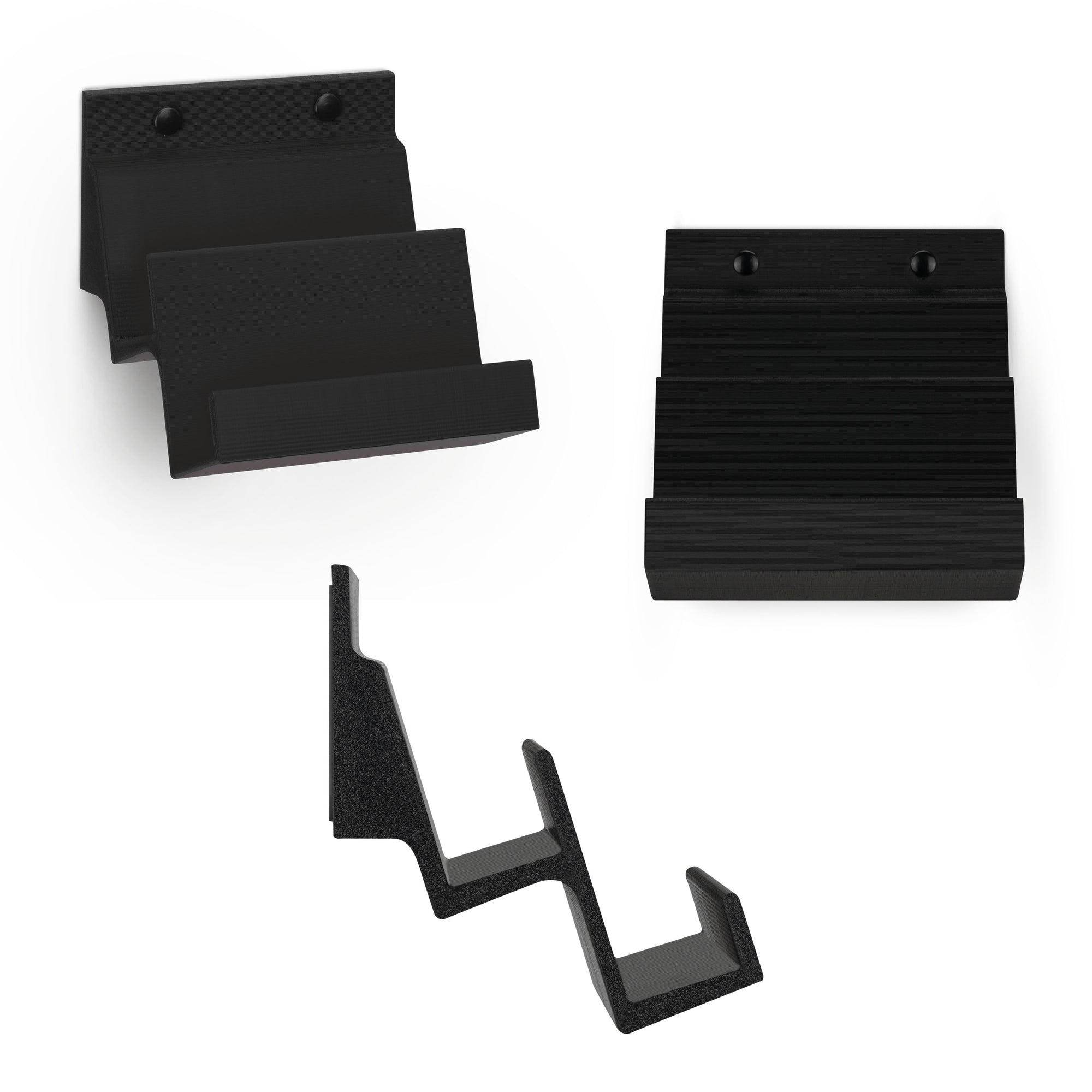 Dual Gaming Keyboard Stand for Wall Mounting - Adhesive or Screw Mount Installation - Stylish and Space Saving Solution for Gamers, Home &amp; Office (KBW03)