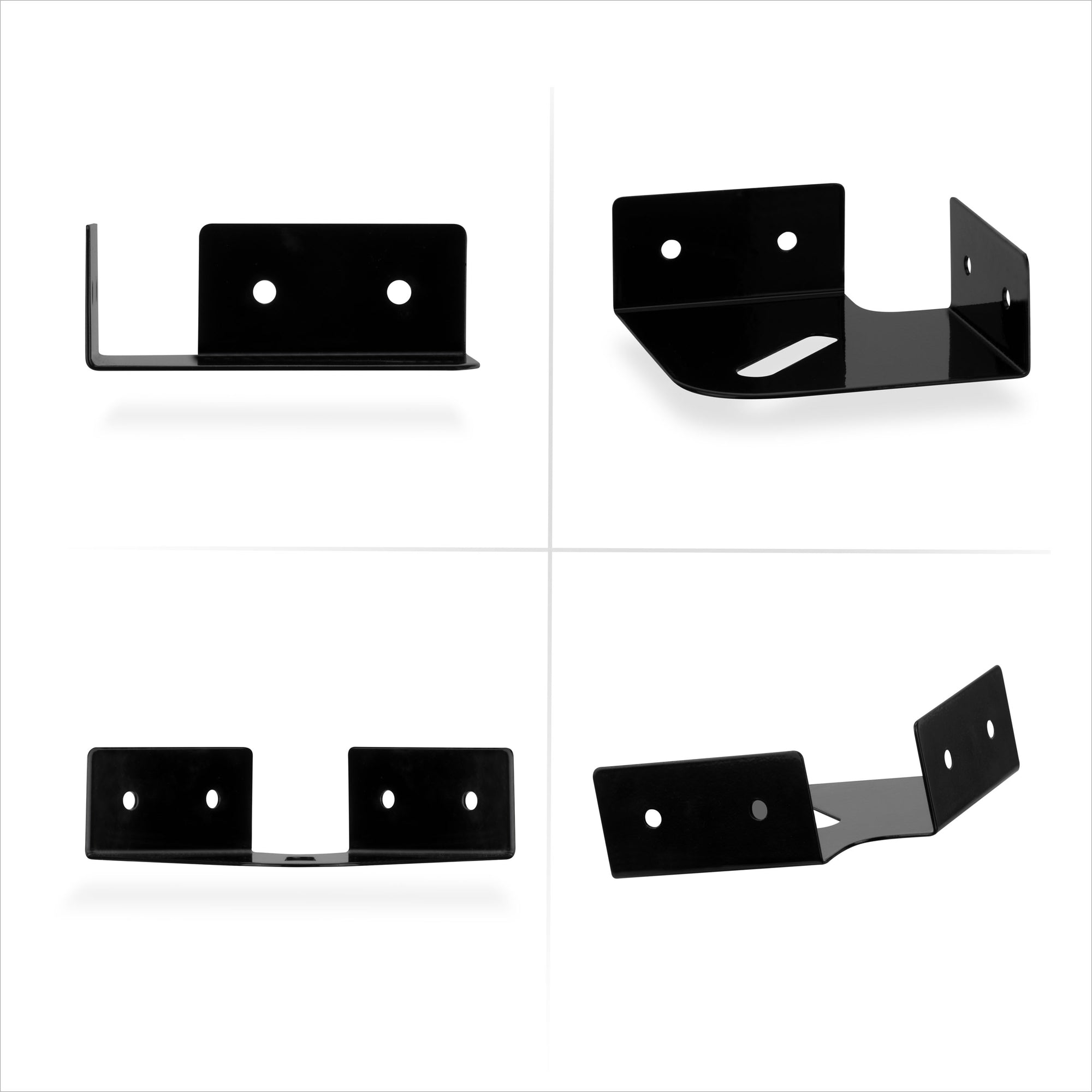 Small Metal Corner Shelf for Security Cameras, Baby Monitors, Speakers, Home Decor &amp; More Universal Shelf Adhesive &amp; Screw-in Wall Mount