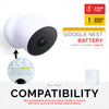 Suporte de parede para câmera de segurança Google Nest BATTERY - adesivo e parafusado, instalação sem complicações, design de encaixe fácil