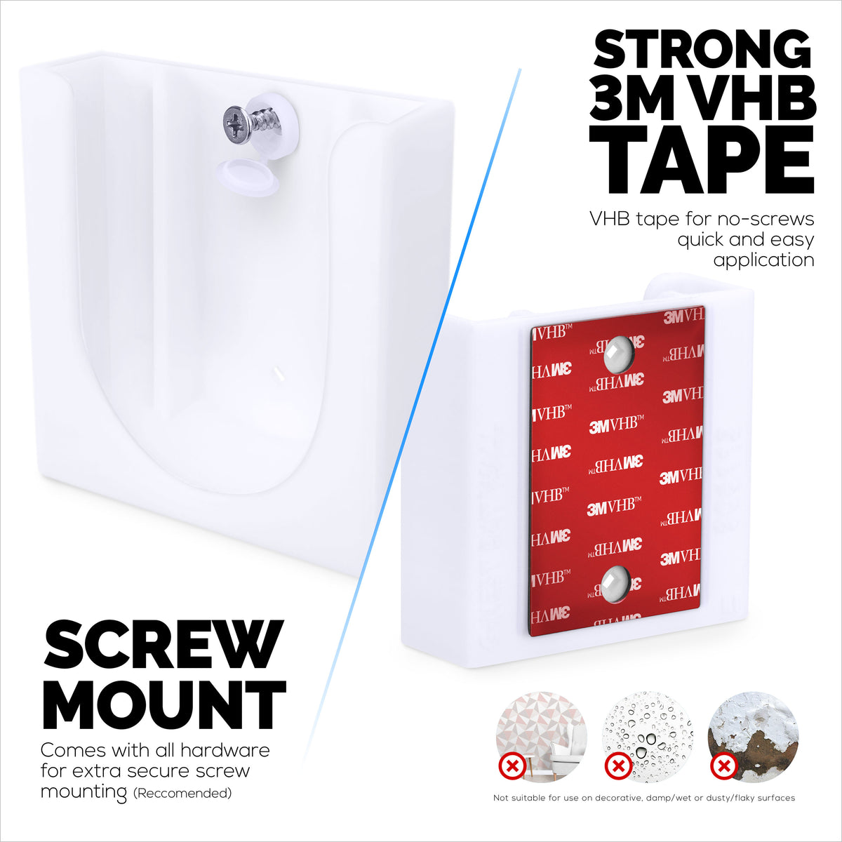 Wall Mount For Google Nest BATTERY Security Camera Holder Adhesive