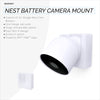 Držák na stěnu pro držák bezpečnostní kamery Google Nest BATTERY – nalepovací a šroubovací, instalace bez problémů, design se snadným zasouváním