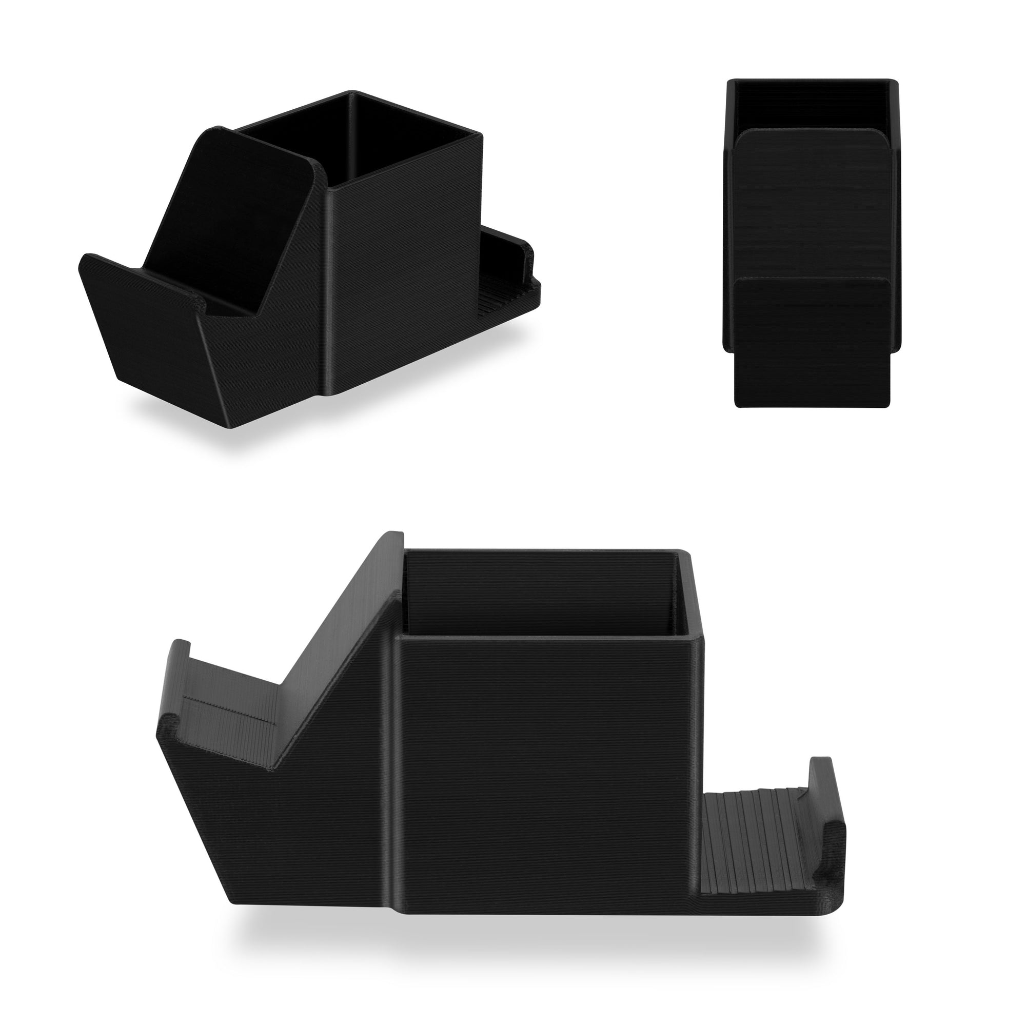 Desk Organizer with Game Controller Holder, Tablet Stand for iPads/iPhones, TV Remote &amp; Pen Storage, Reduce Desktop Clutter, Have All Your Side Table Items in One Space