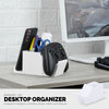 Desk Organizer with Game Controller Holder, Tablet Stand for iPads/iPhones, TV Remote &amp; Pen Storage, Reduce Desktop Clutter, Have All Your Side Table Items in One Space