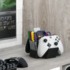 Controlador de juego dual, control remoto de TV y soporte organizador de escritorio de almacenamiento de papelería, diseño universal para Xbox ONE PS5 PS4 PC Gamepads, reduce el desorden (D03)
