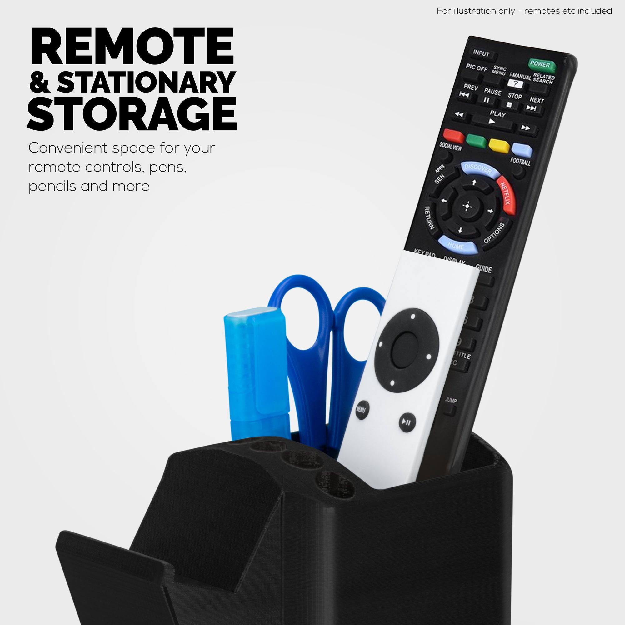 Game Controller, TV Remote Control &amp; Pens Pencils Stationery Storage Desktop Organizer Holder, Universal Design for Xbox ONE PS5 PS4 PC Gamepads (D04)