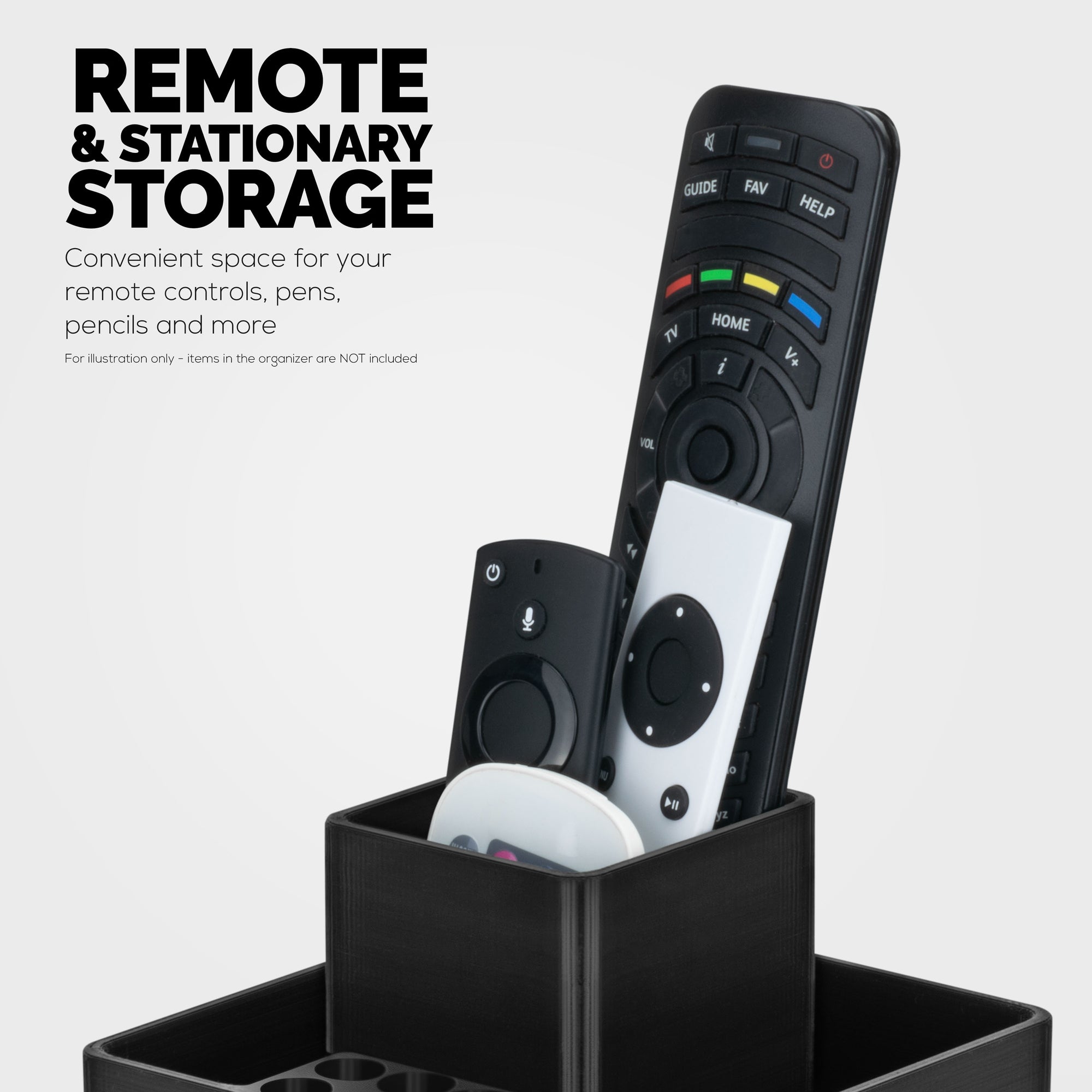 Pen Holder &amp; Desktop Stationery Organizer, TV Remote Control &amp; Office Supplies, For Pens, Pencils, Scissors, Staplers Other Small Home Office Supplies &amp; Accessories (D06)