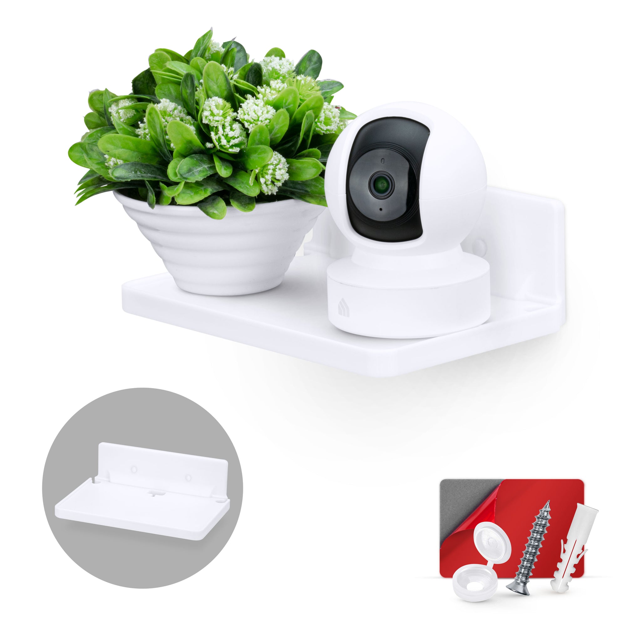 thumbnail image 2 of Small Metal Corner Shelf For Security Cameras, Baby Monitors, Speakers... 2 of 9