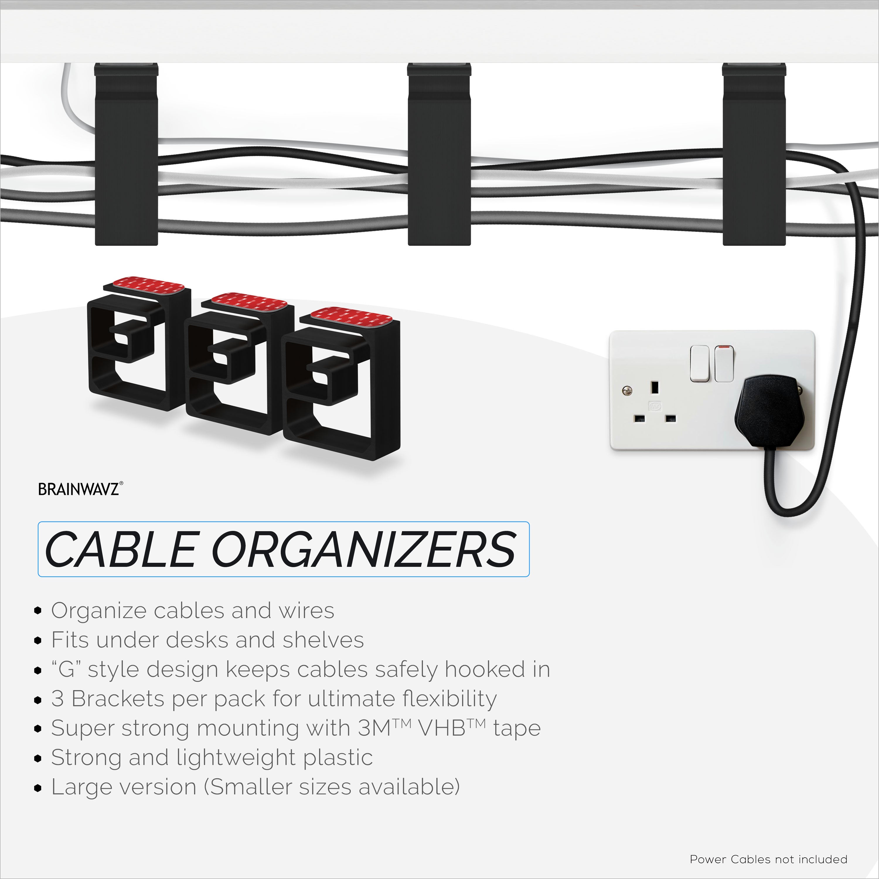 Cable-management-system for Desk Organization Cable Organizer